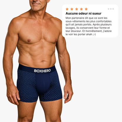 BOXER BOXHERO 1.0 EN FIBRE DE BAMBOU - CONFORT RÉVOLUTIONNÉ TOUT AU LONG DE LA JOURNÉE